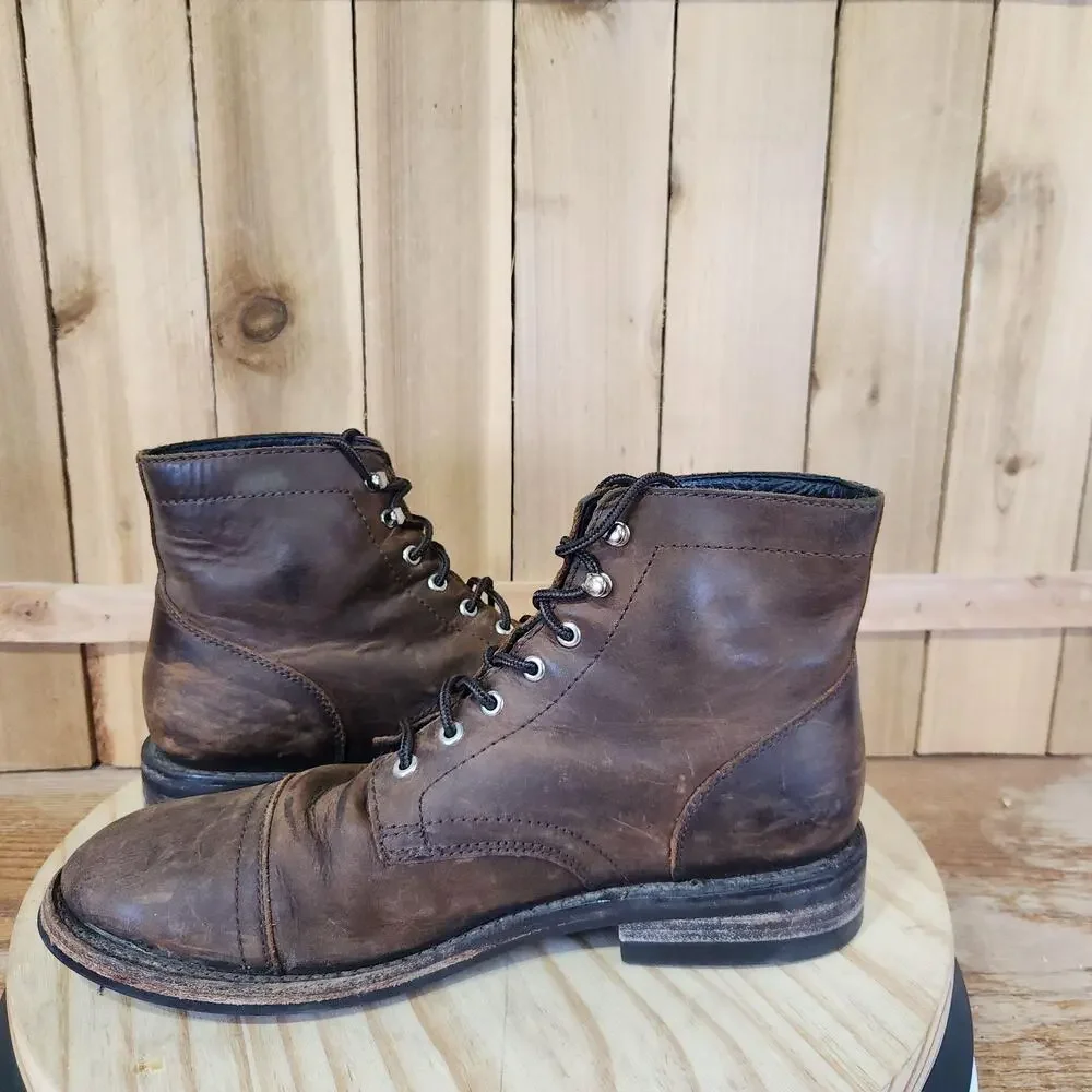 Thursday Boot Co Captain Boots Mens 9.5 Brown Leather Combat Ankle Casual